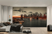 Lower Manhattan Dusk urban wall mural

