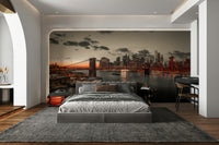 Lower Manhattan Dusk city decor

