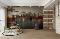 Lower Manhattan Dusk elegant wallpaper

