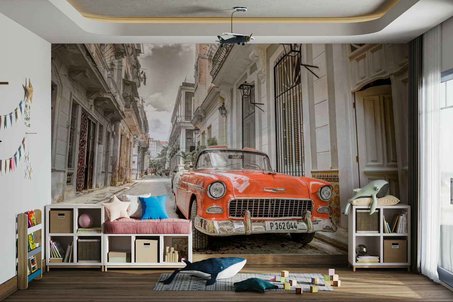 Havana Ride street scene decor