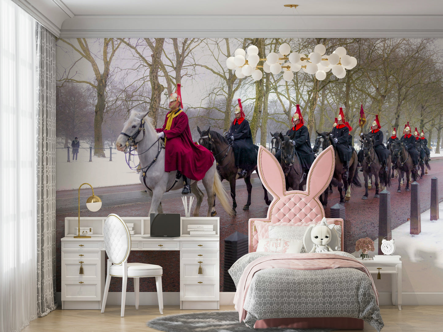 Guards on Parade traditional wall mural