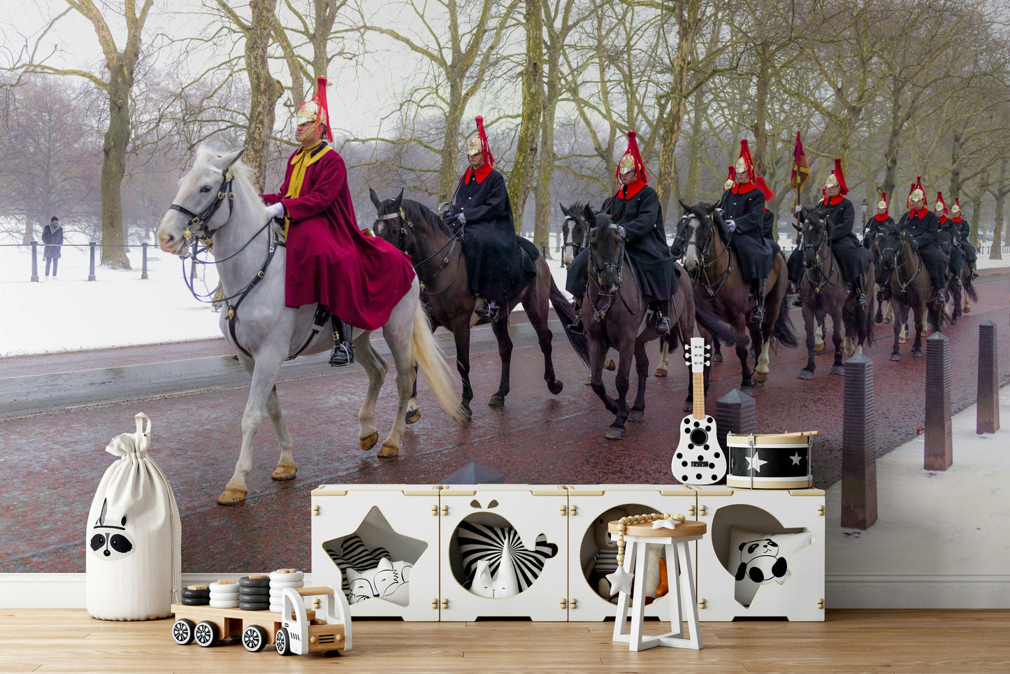 Guards on Parade military wallpaper for walls