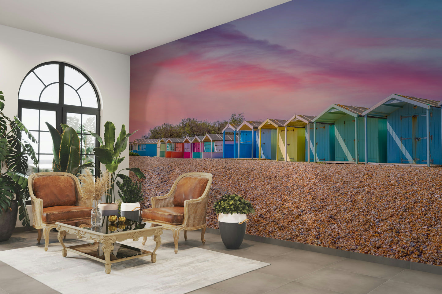 Beach Hideaways peaceful wall mural

