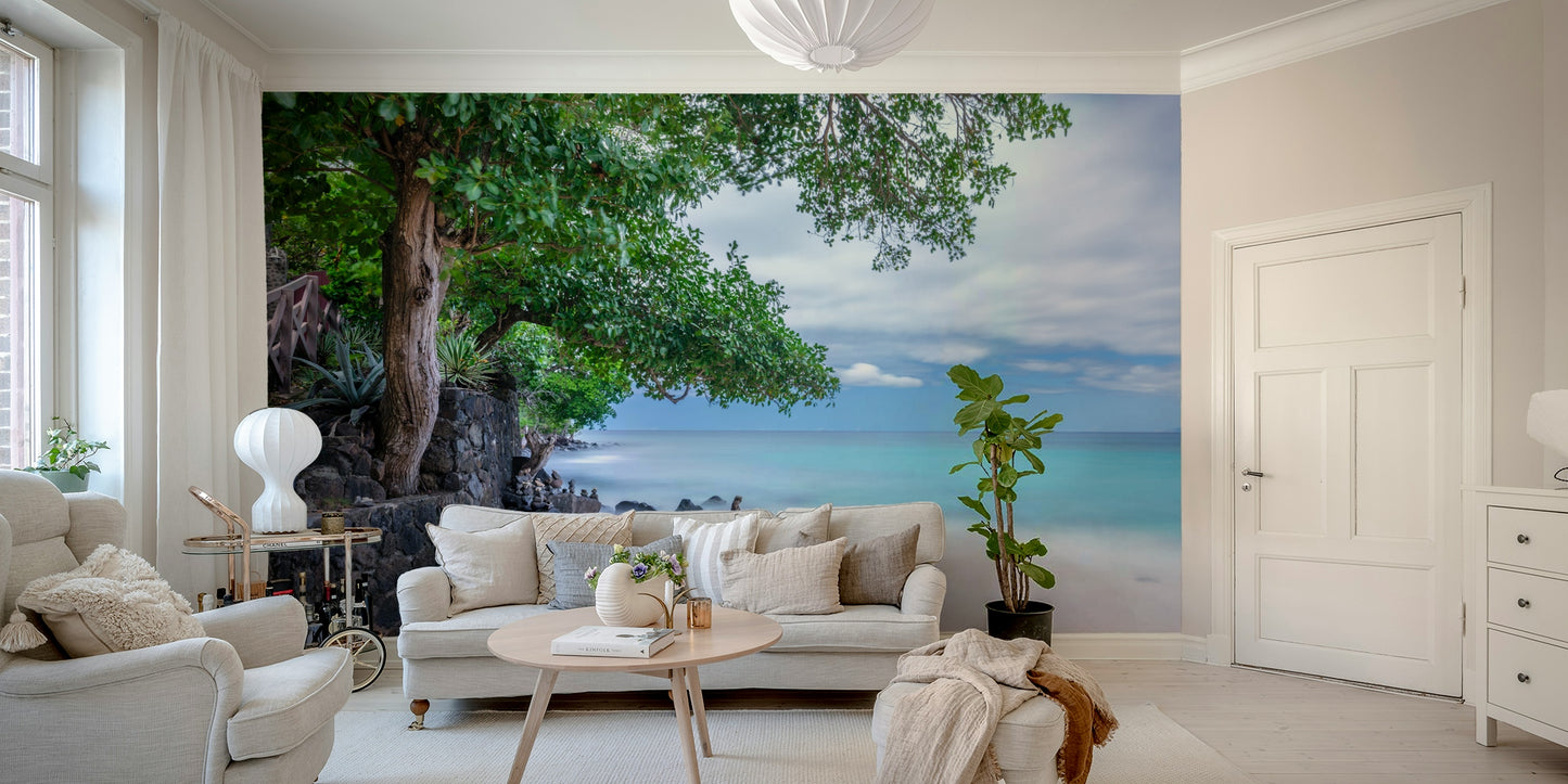 St Vincent beach calm mural wallpaper