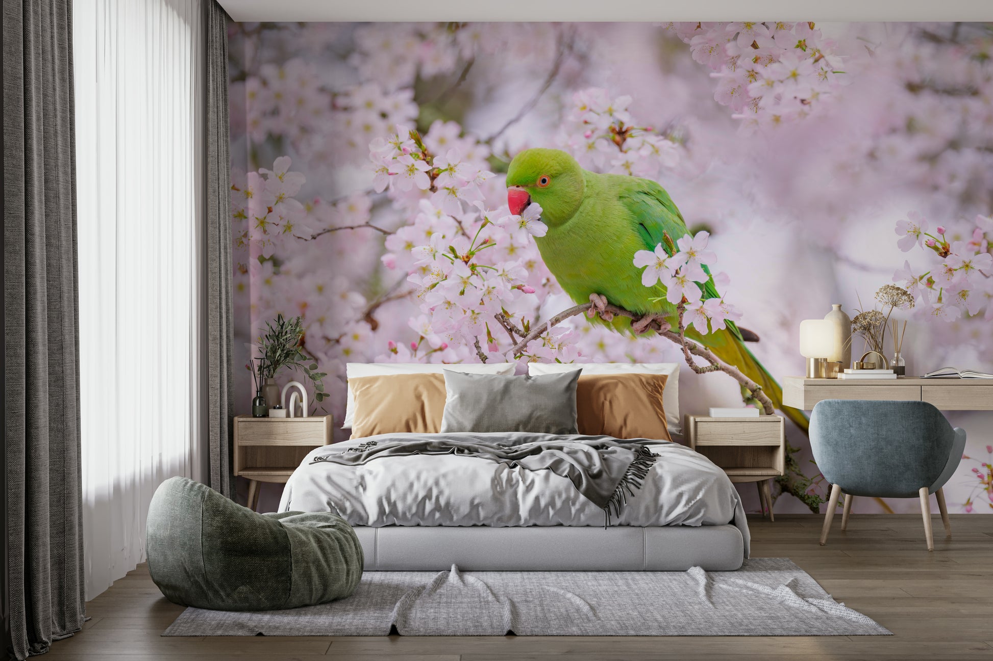 Blossom Bird spring wall mural