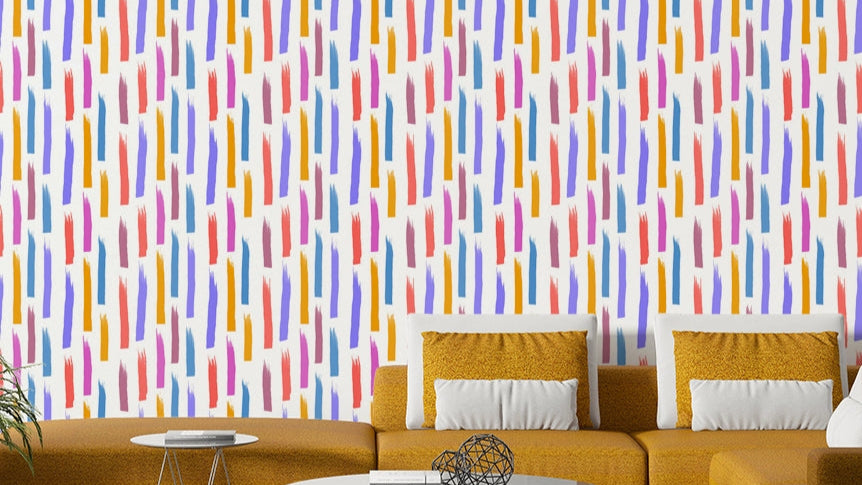 Brushstrokes Burst Wallpaper⁠