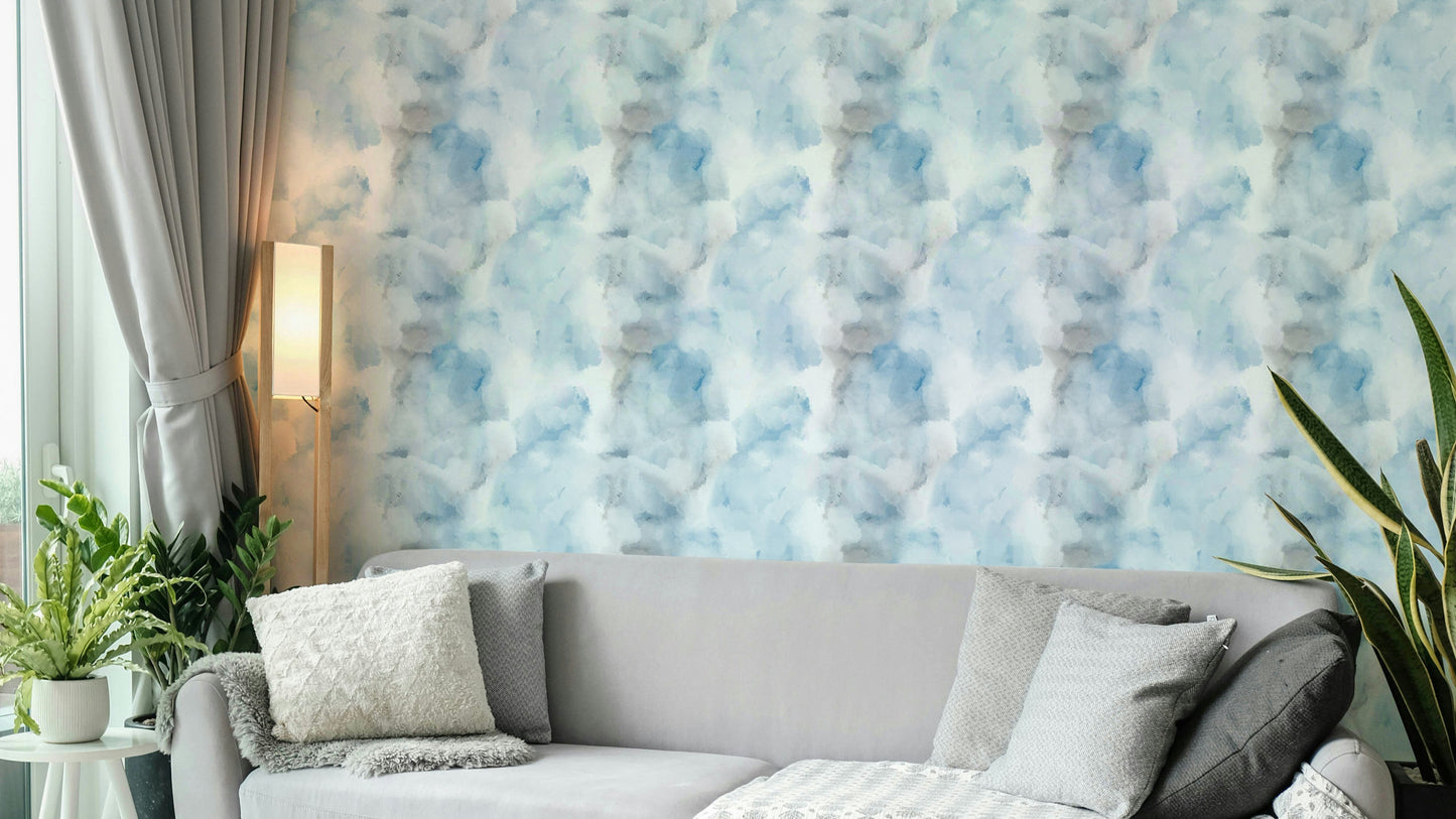 Mist & Sea waves wallpaper for walls.