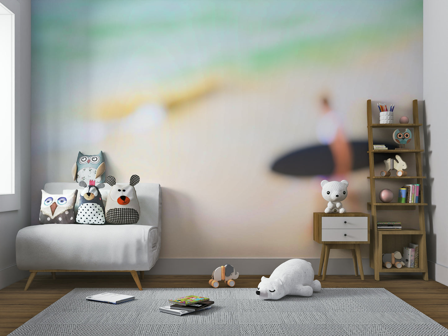 A detail shot of the sea foam and rock textures.

