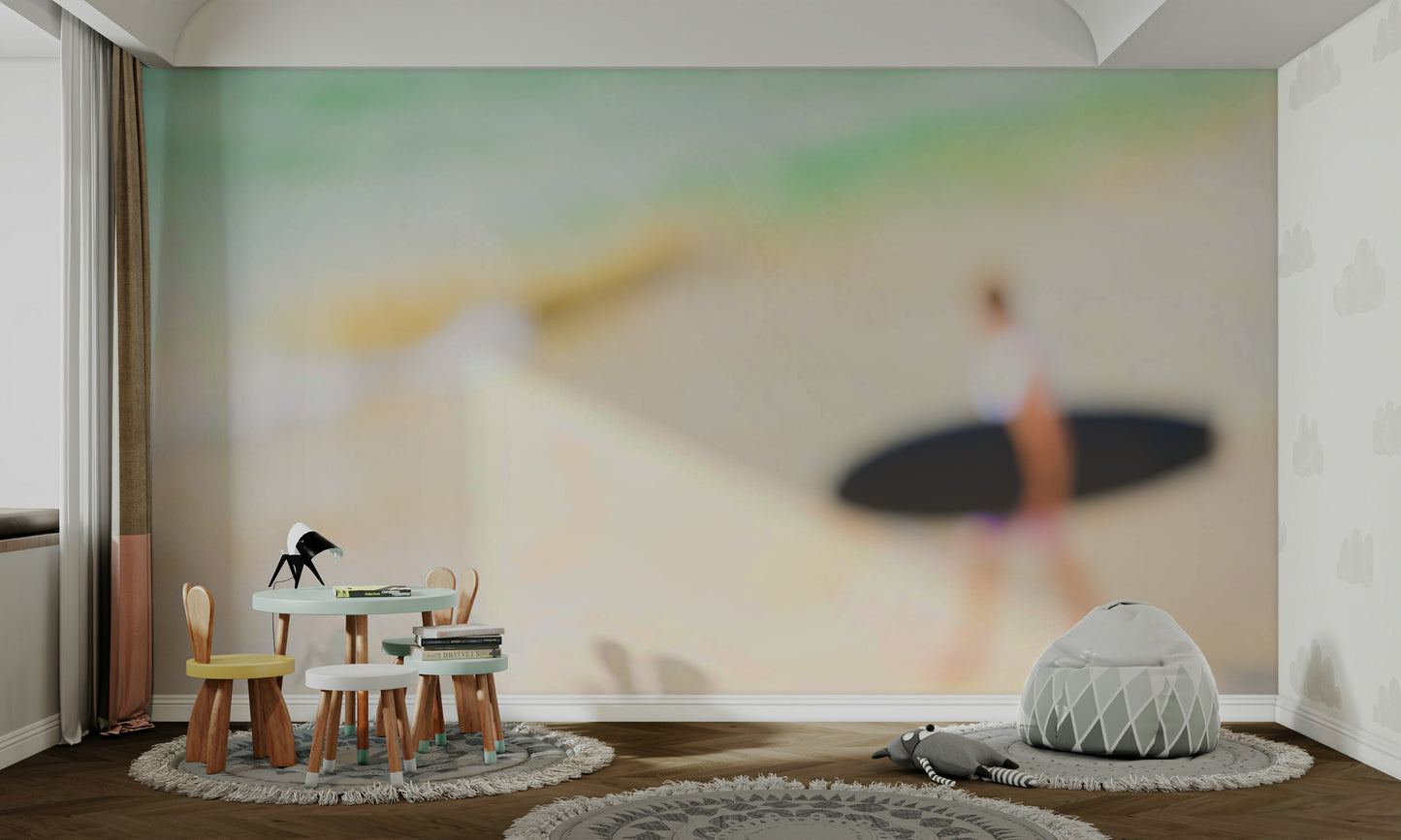 A beautiful rocky coastline with crashing waves.

