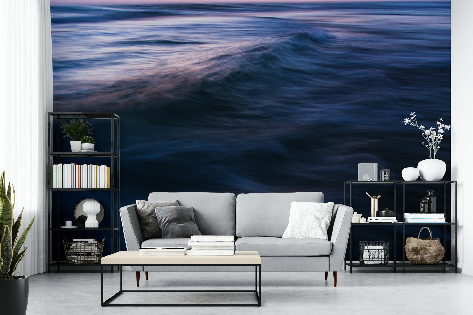 A classic wave design wallpaper for walls.

