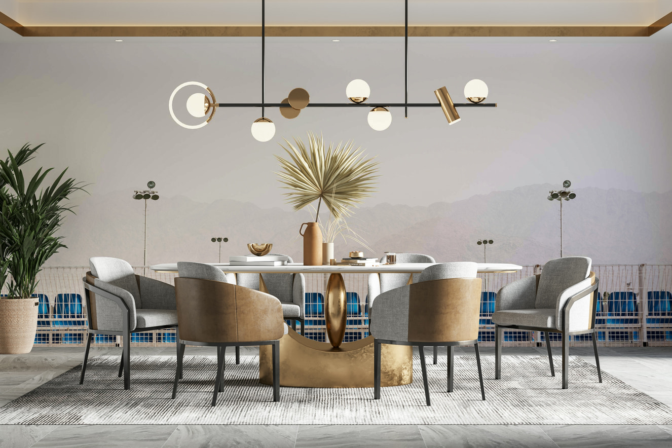 A beautiful panoramic Eilat wallpaper mural with desert mountains.

