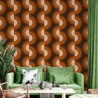 A beautiful modern art wall mural for a living room.

