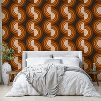A classic retro design wallpaper for walls.

