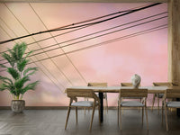 A beautiful abstract crossroads wallpaper mural for a modern home.

