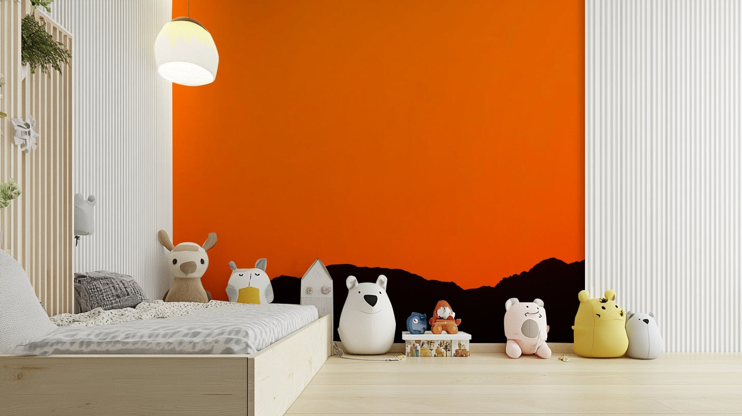 A contemplative twilight sky wallpaper mural for a feature wall.

