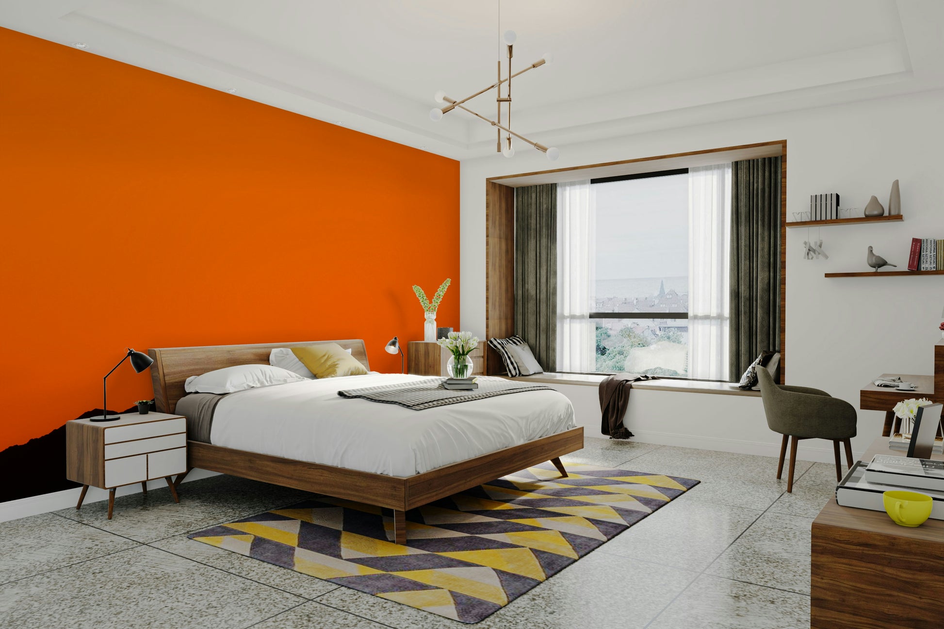 A classic desert sunset wallpaper for walls.

