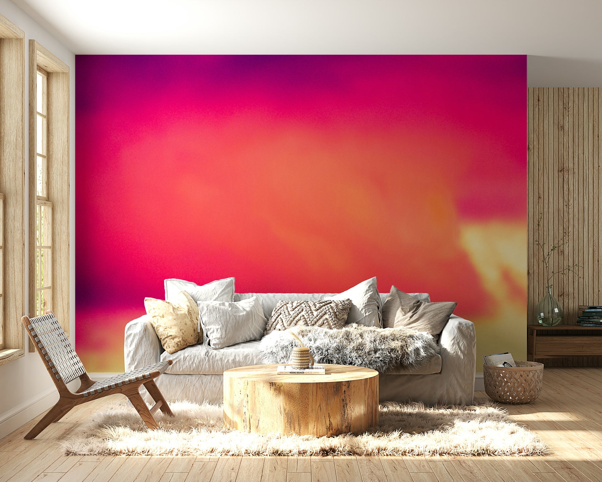 A contemplative cloudscape wallpaper mural for a feature wall.

