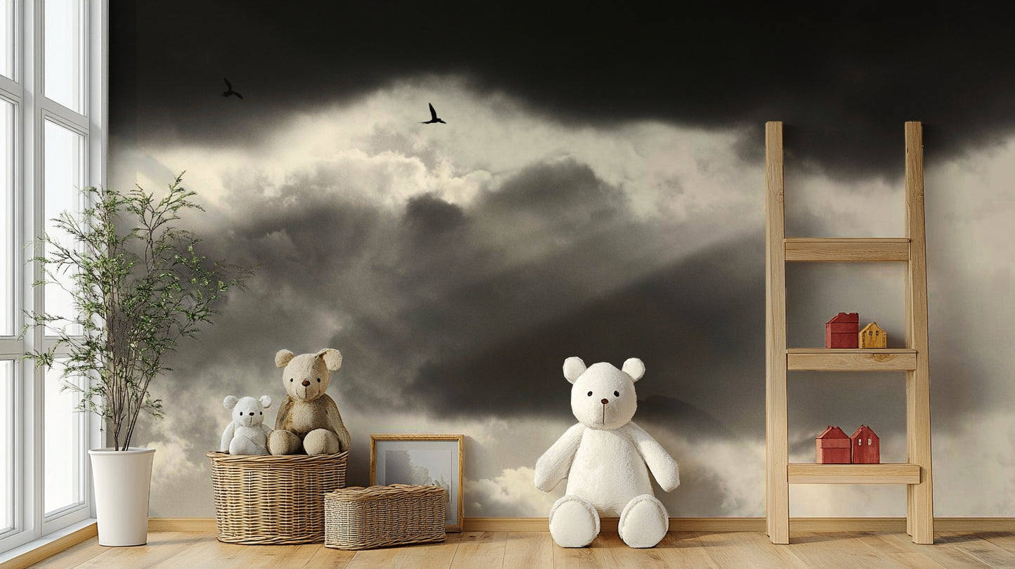 A serene wrap-around design wall mural for your decor.

