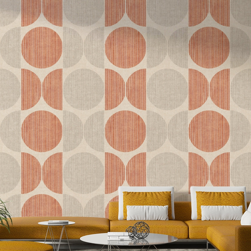 A contemplative modern design wallpaper mural for a feature wall.

