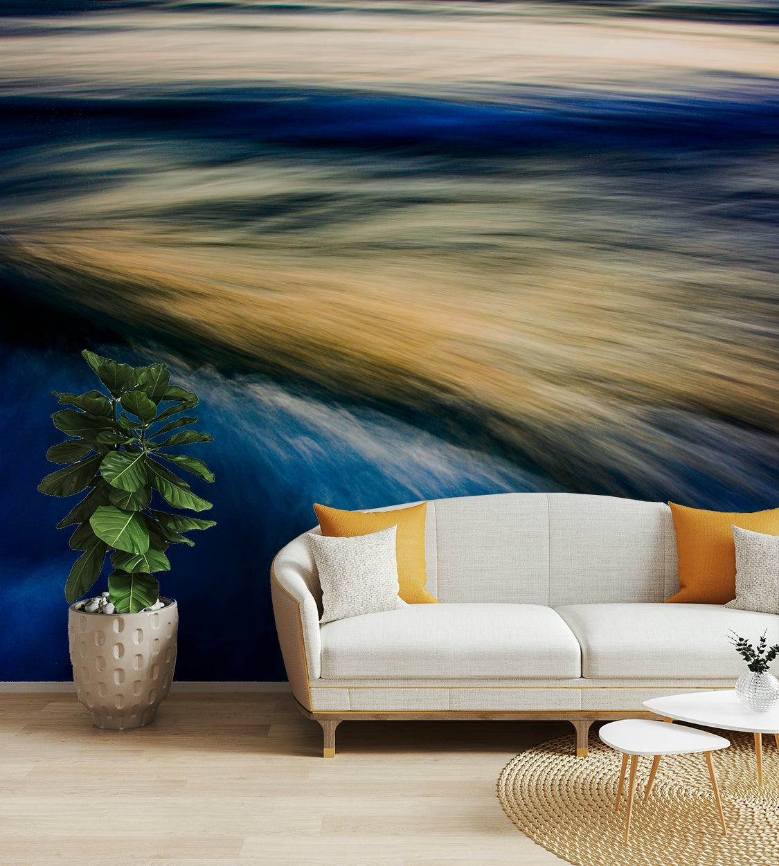 A serene ocean motion wall mural for your decor.

