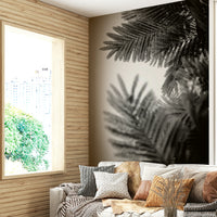 A contemplative subtle pattern wallpaper mural for a feature wall.

