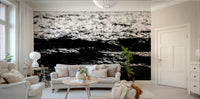 A beautiful ocean scene wall mural for a living room.


