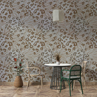 An artistic earth tone mural for home decor.

