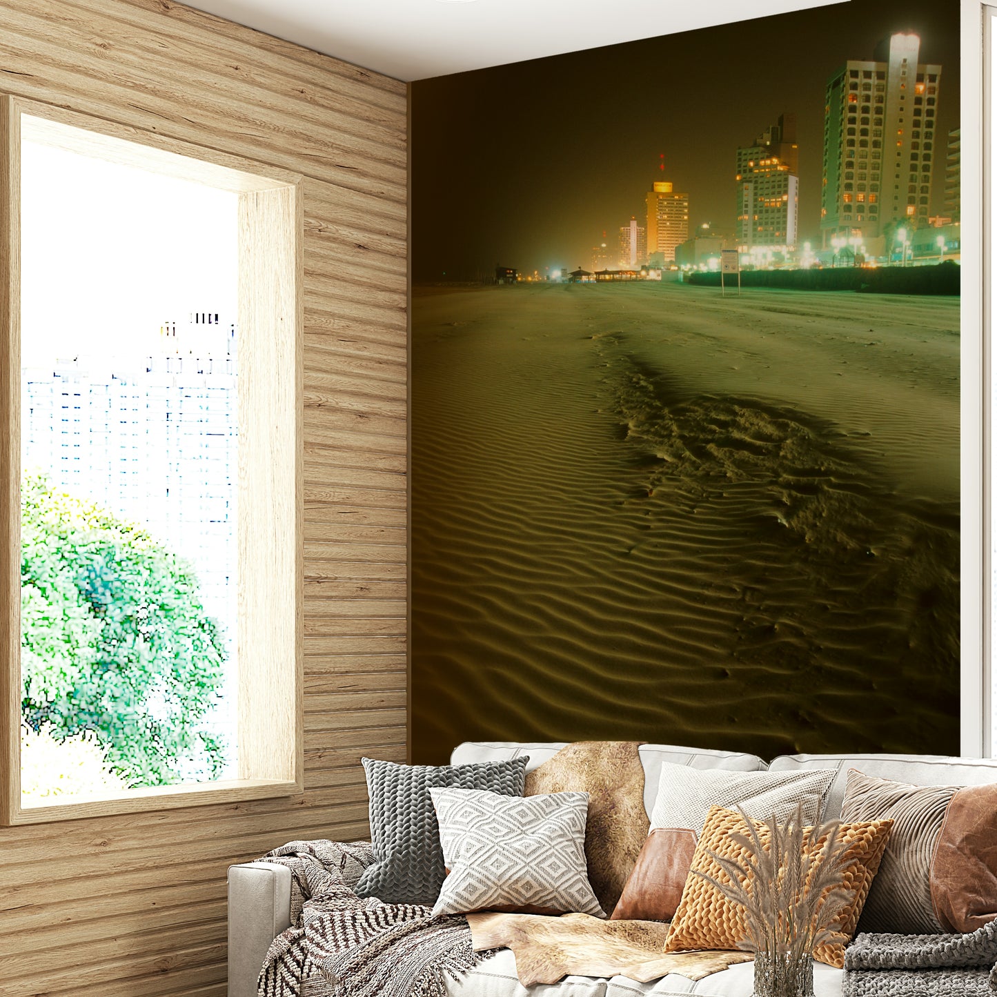 A serene post-storm view wall mural for your decor.

