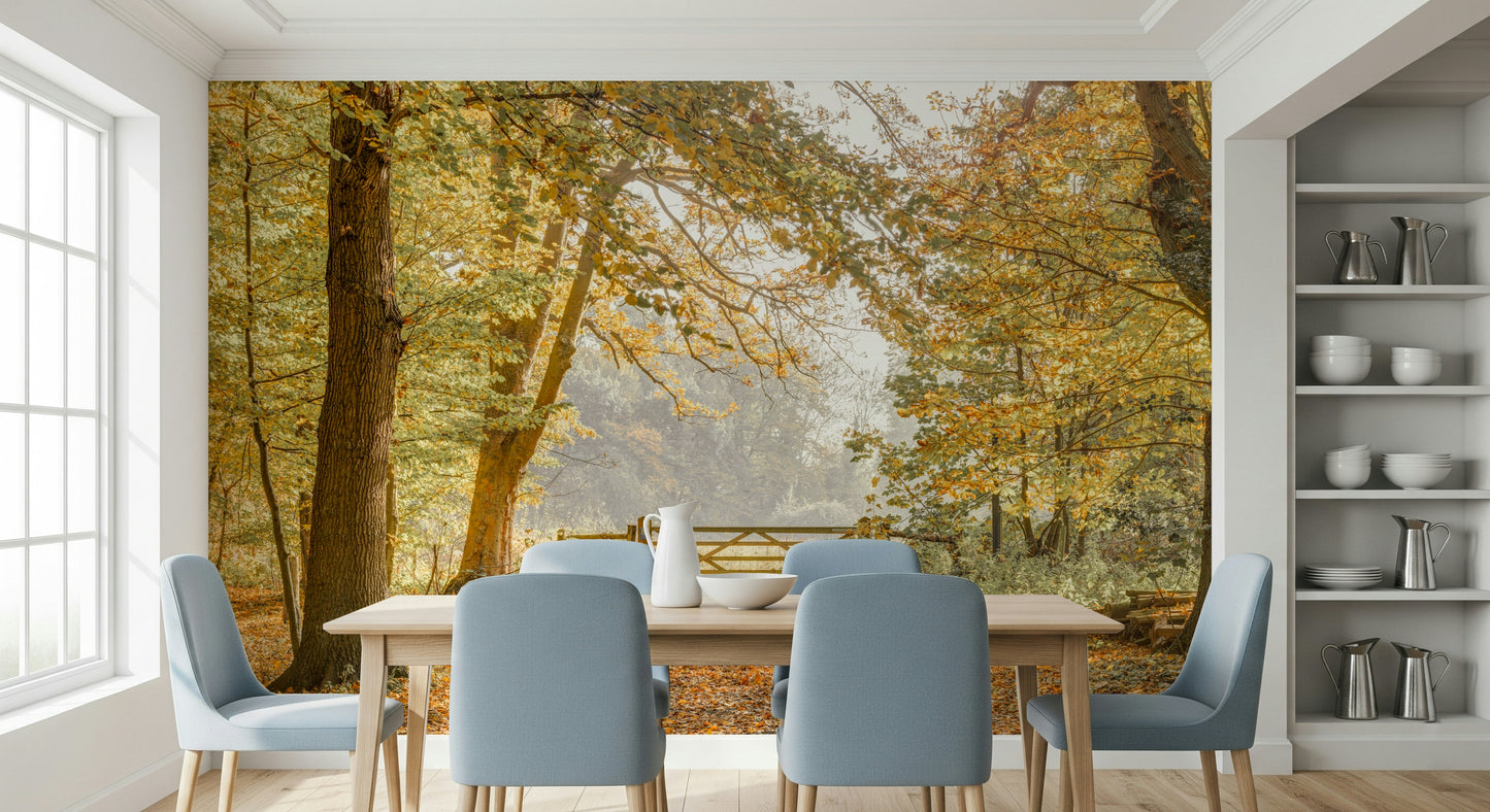 Autumn's Gateway Wall Mural