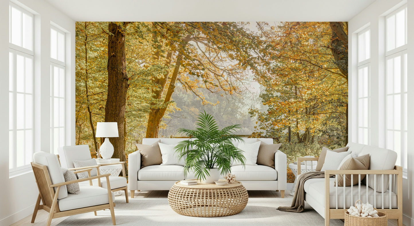 Autumn's Gateway Wall Mural