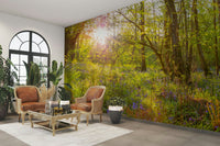 An artistic nature inspired mural for home decor.


