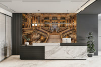 A contemplative classic floral wallpaper mural for a feature wall.

