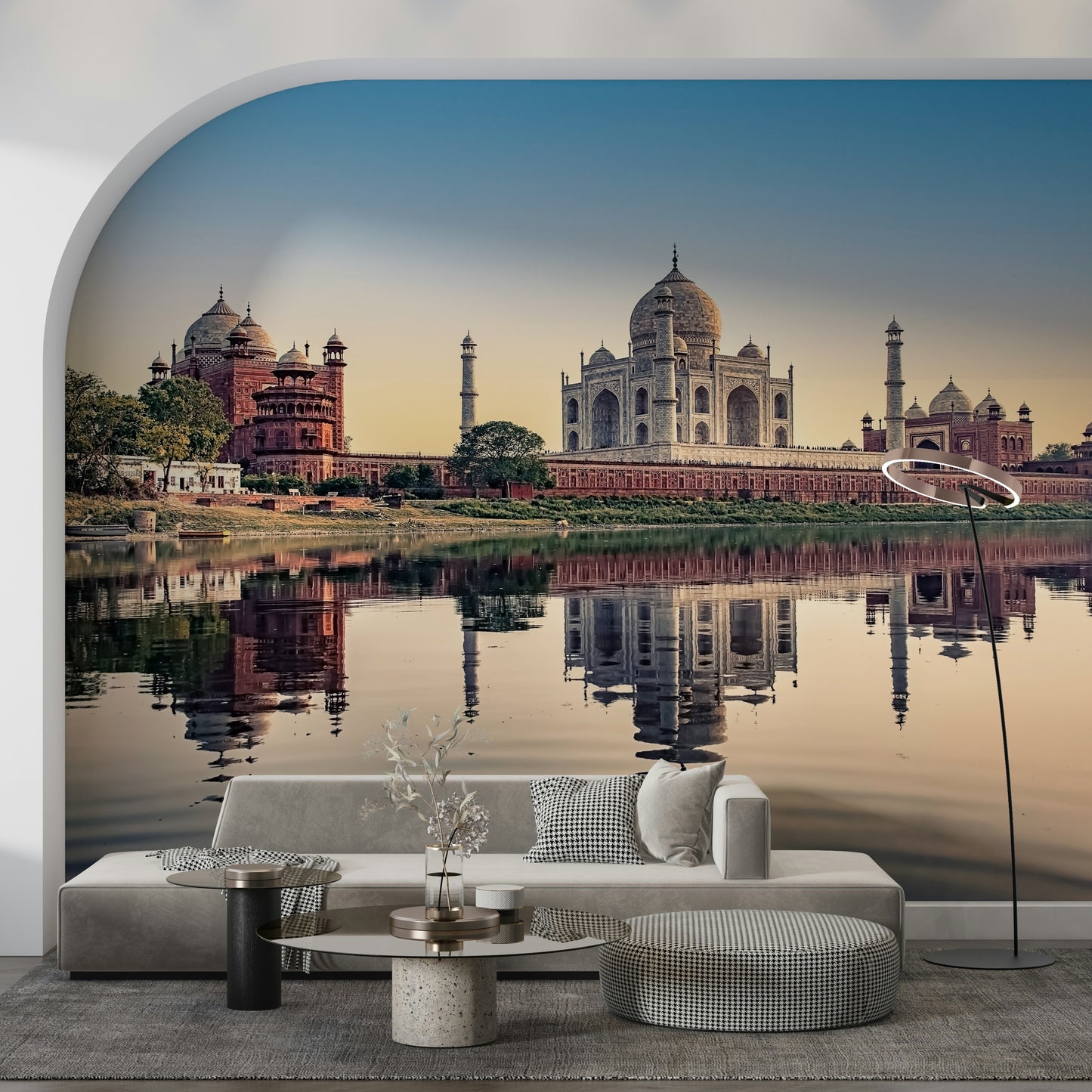 Taj Mahal's Reflection Wall Mural