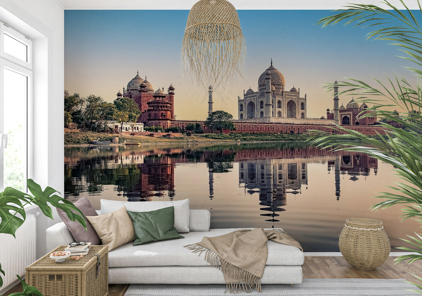 Taj Mahal's Reflection Wall Mural