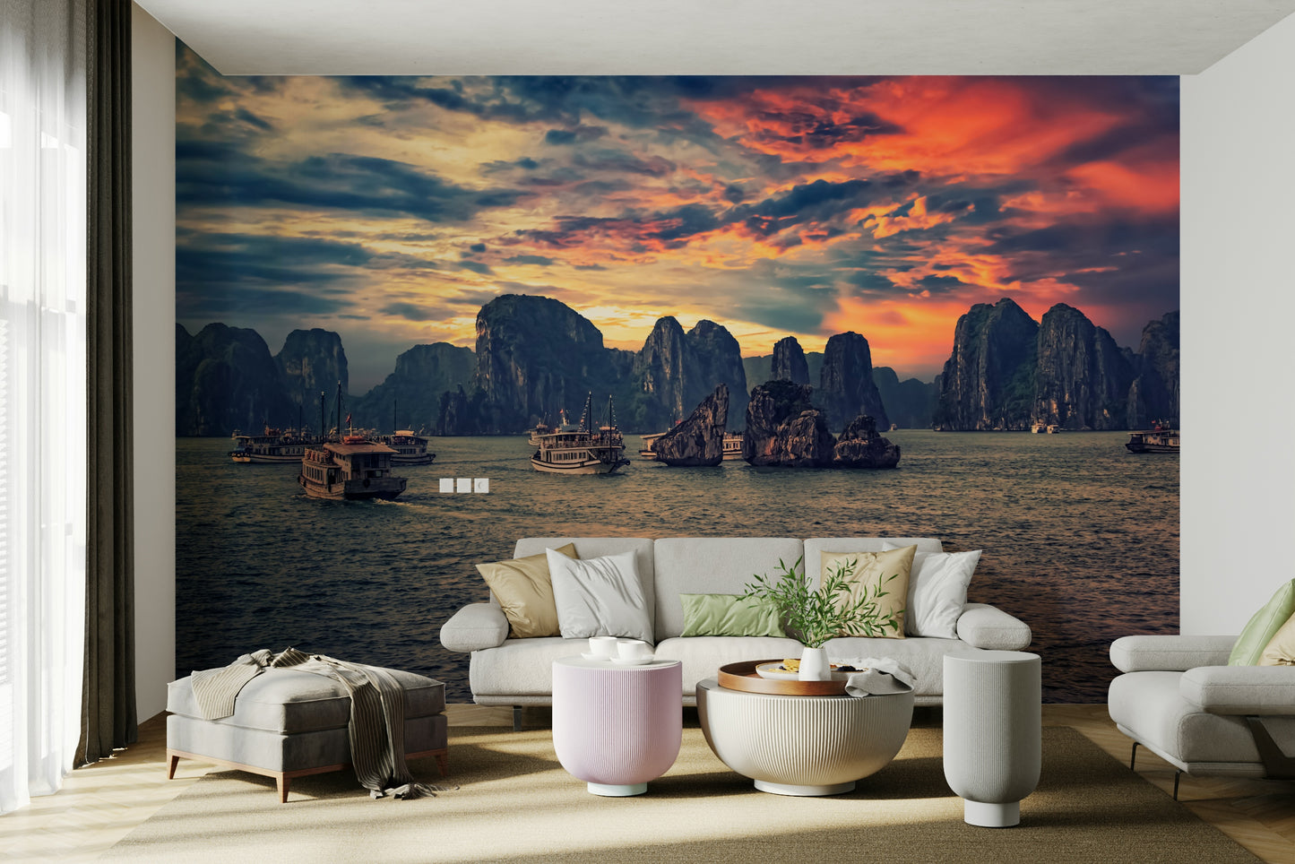 A classic Halong Bay wallpaper for walls.


