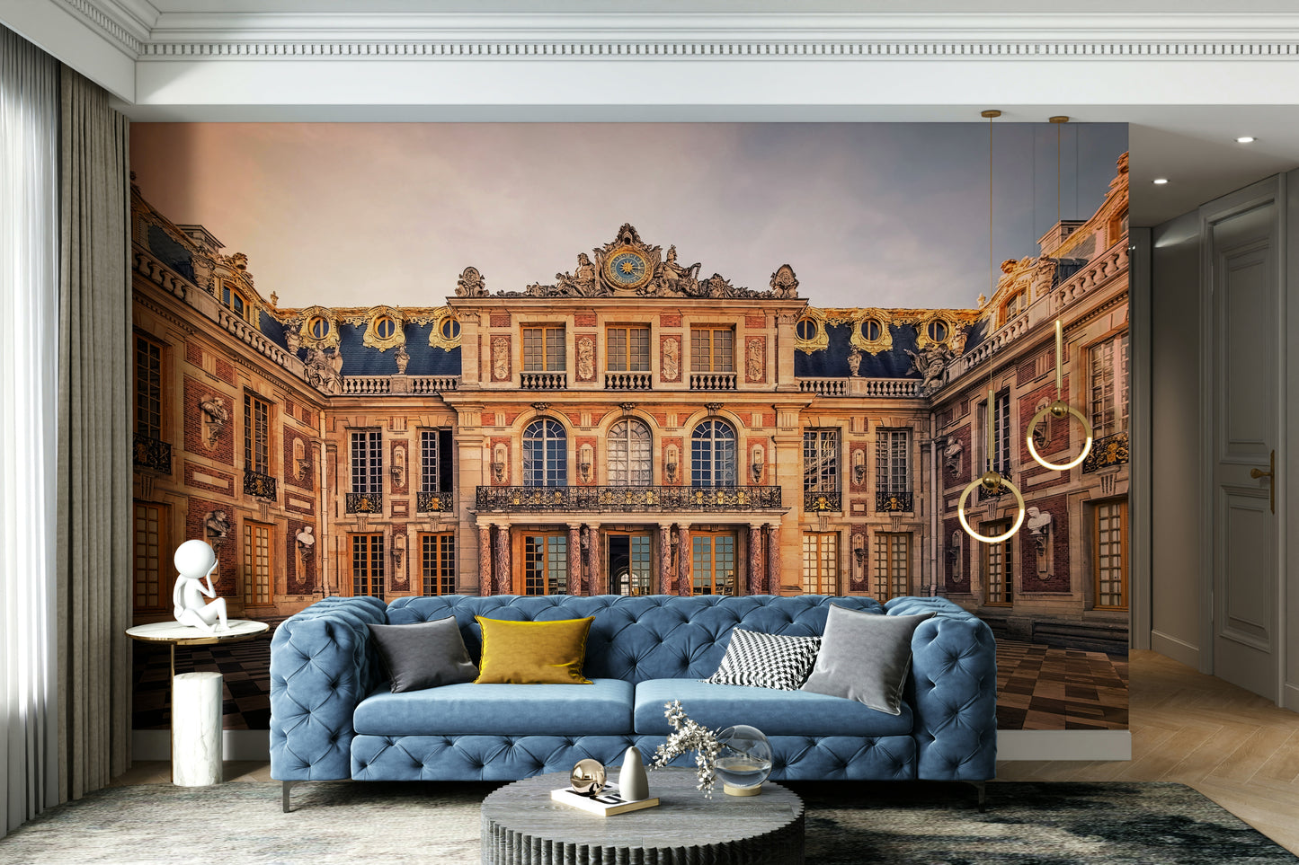A contemplative royal elegance wallpaper mural for a feature wall.

