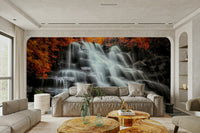 A contemplative seasonal design wallpaper mural for a feature wall.

