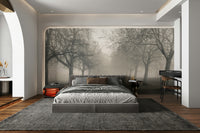 An artistic nature inspired mural for home decor.

