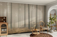 A graceful subtle texture wall mural in rich, deep tones.

