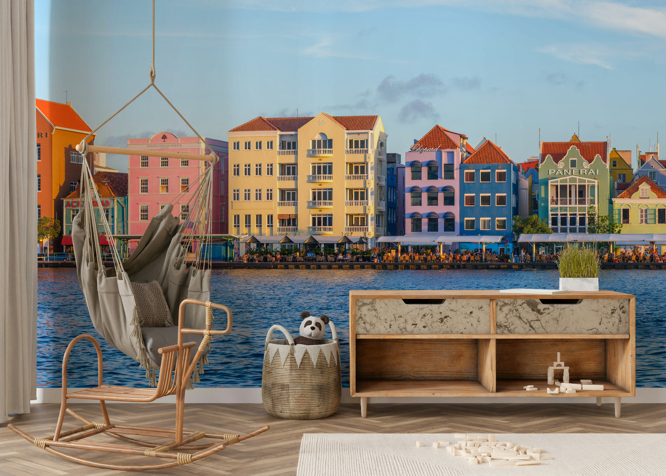 Willemstad Waterfront Wall Mural