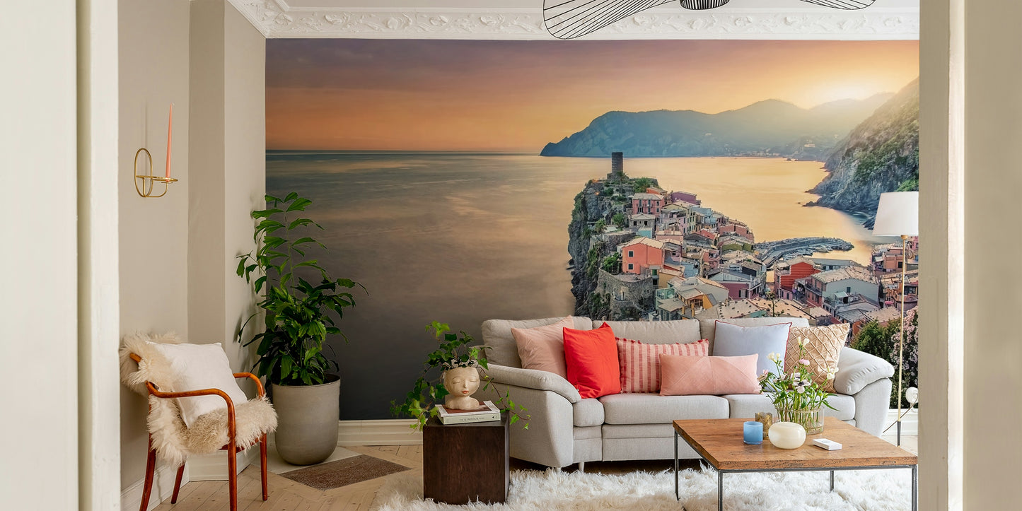 Cliffside Village Dream Wall Mural