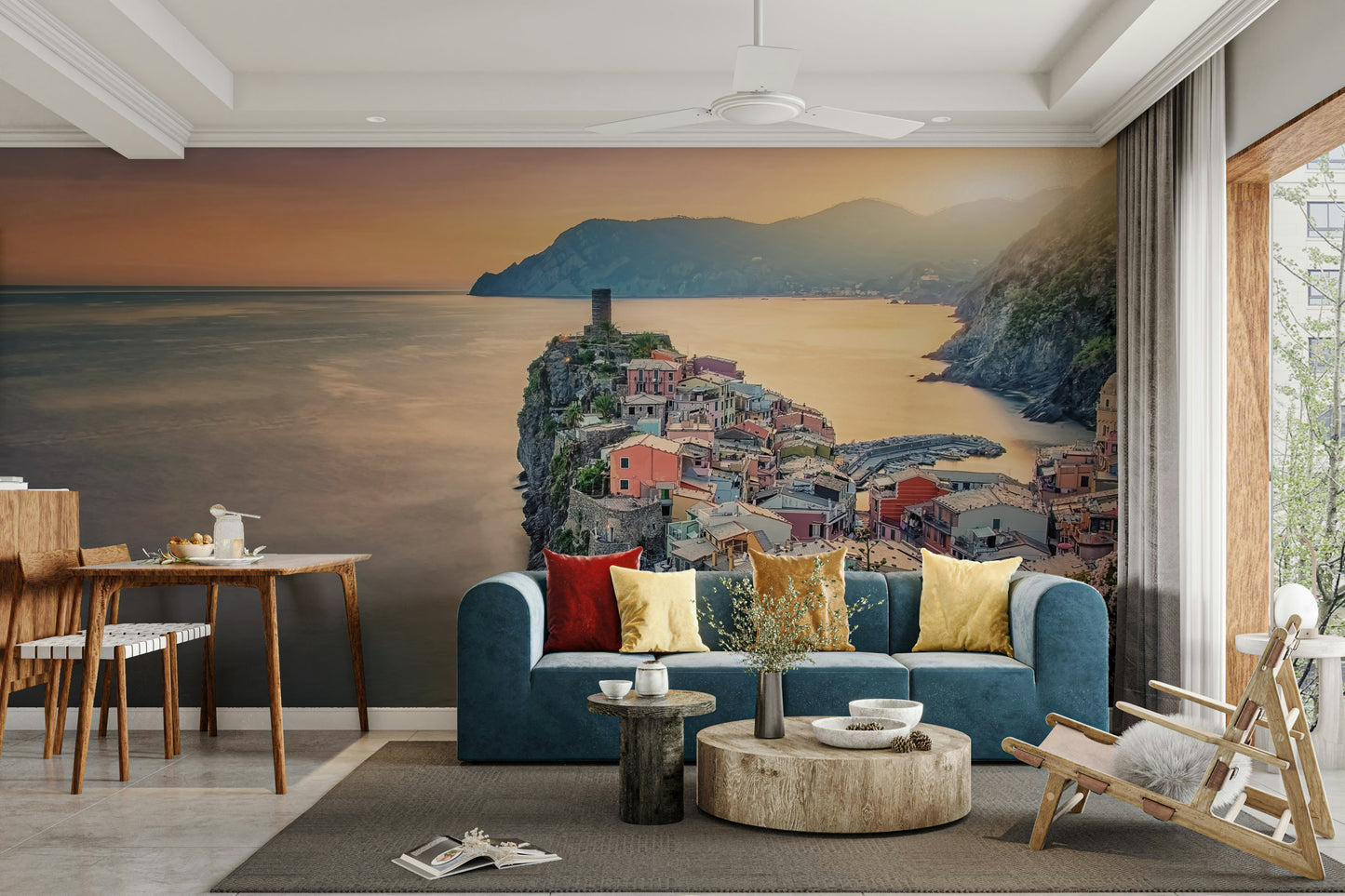 Cliffside Village Dream Wall Mural