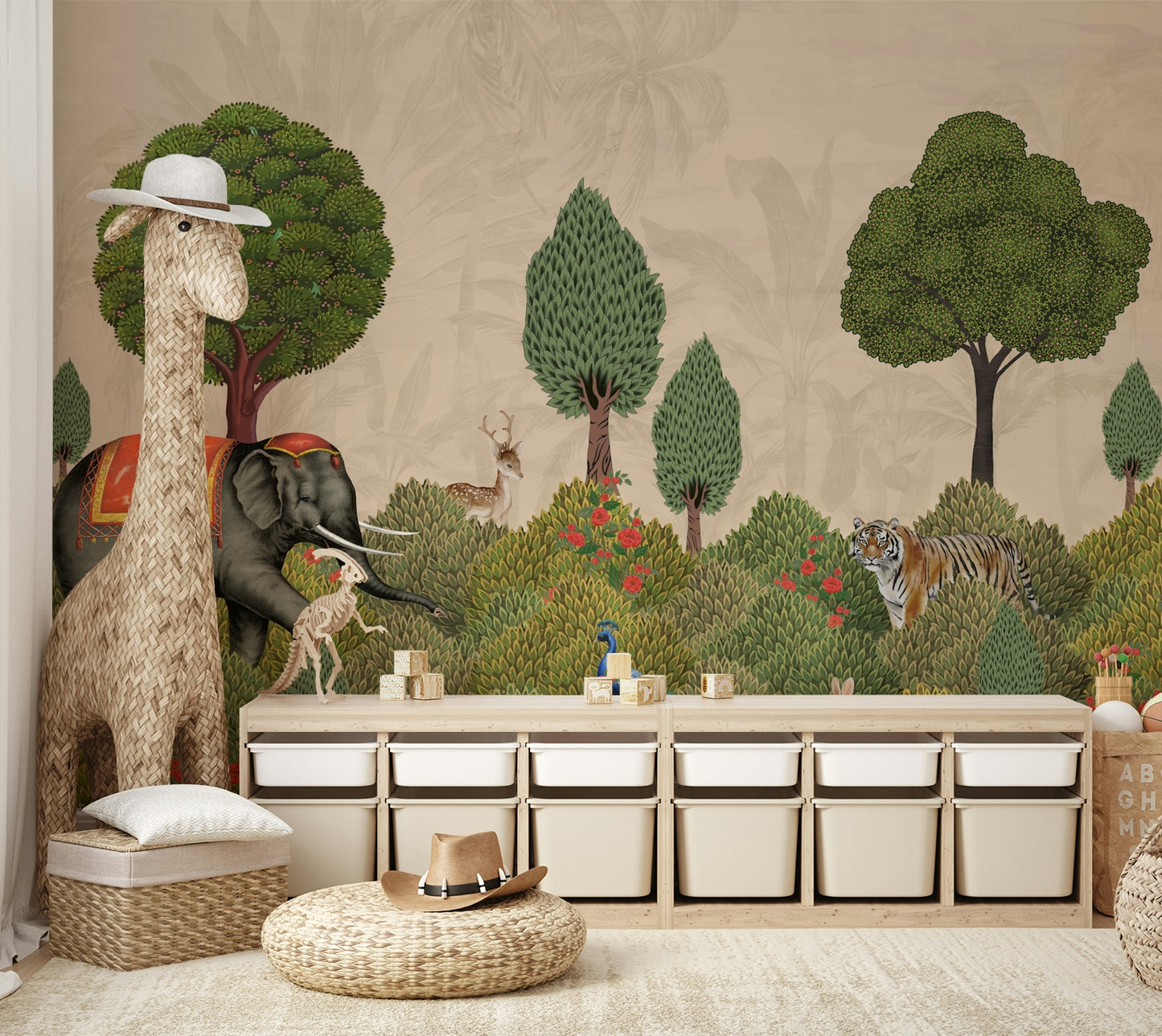 A beautiful forest glory wallpaper mural for a modern home.

