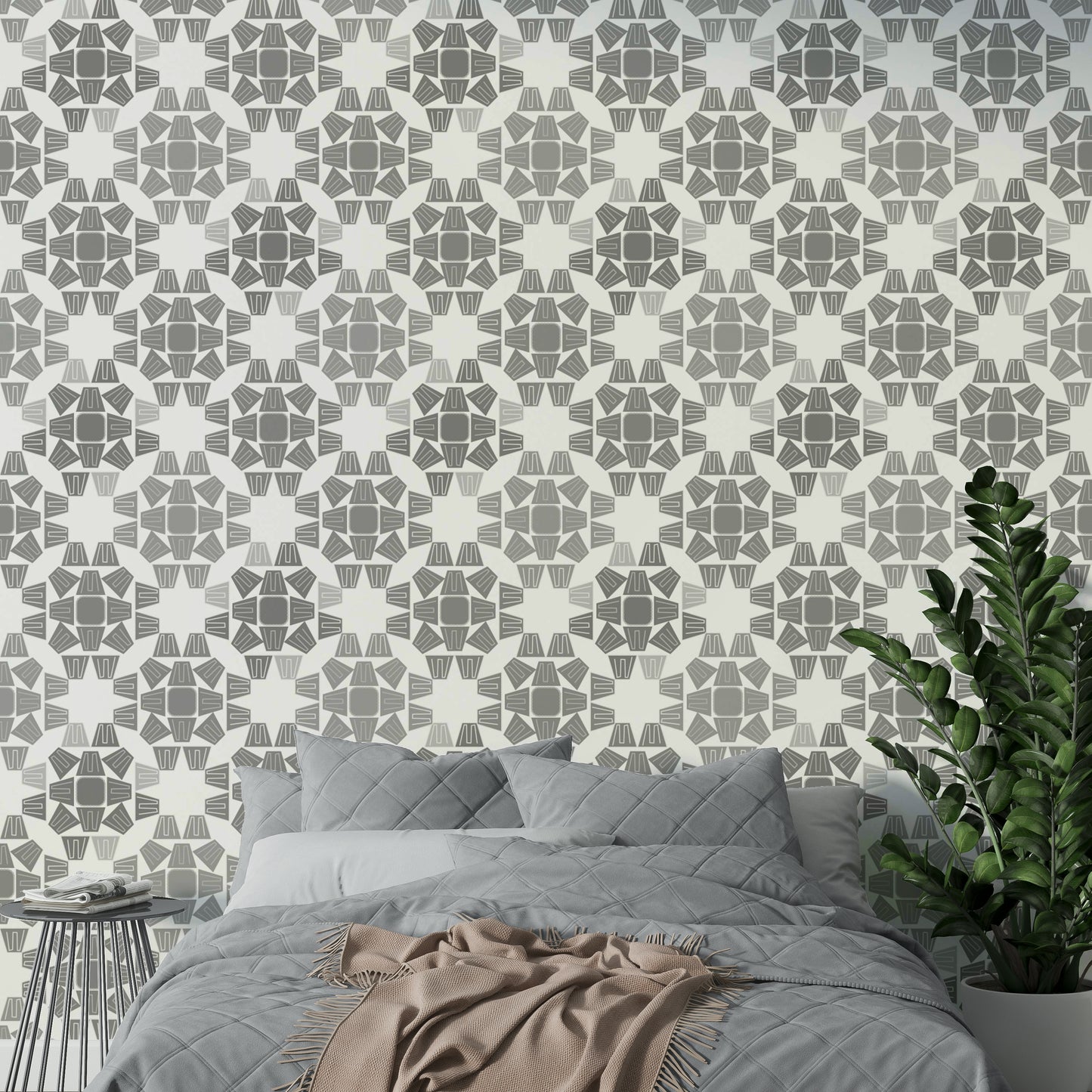 A serene neutral texture wall mural for your decor.


