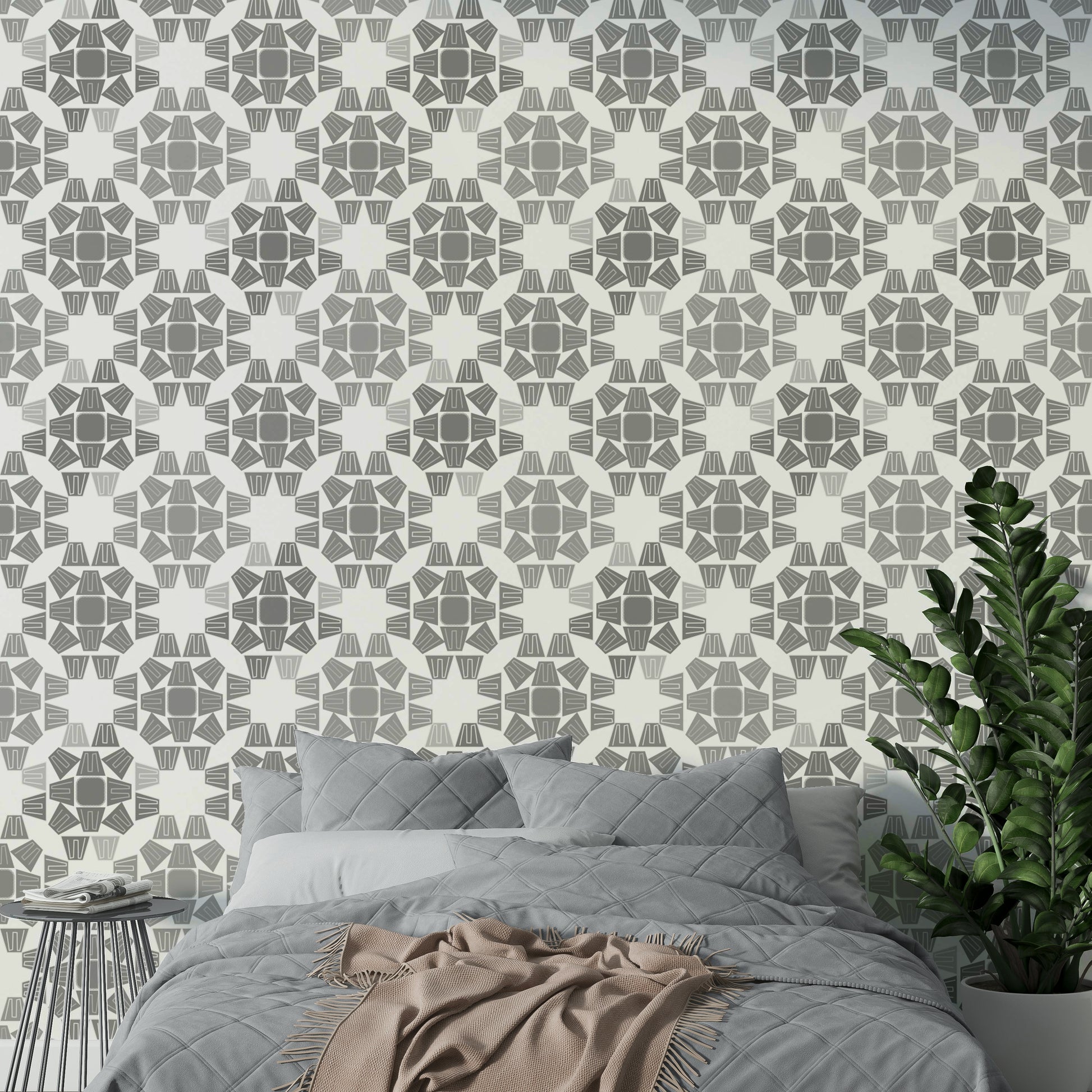A serene neutral texture wall mural for your decor.

