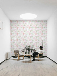 A contemplative flower water wallpaper mural for a feature wall.


