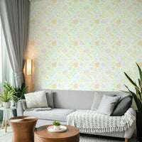A classic floral wallpaper for walls.

