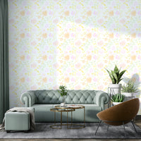 An artistic nature inspired mural for home decor.

