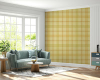 A contemplative harvest design wallpaper mural for a feature wall.

