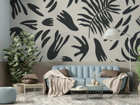 An artistic nature inspired mural for home decor.

